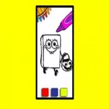 SpobgeBob Halloween Coloring Book